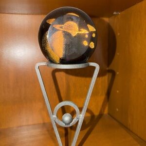 Glass Eye Studio “Saturn” Glass Paperweight